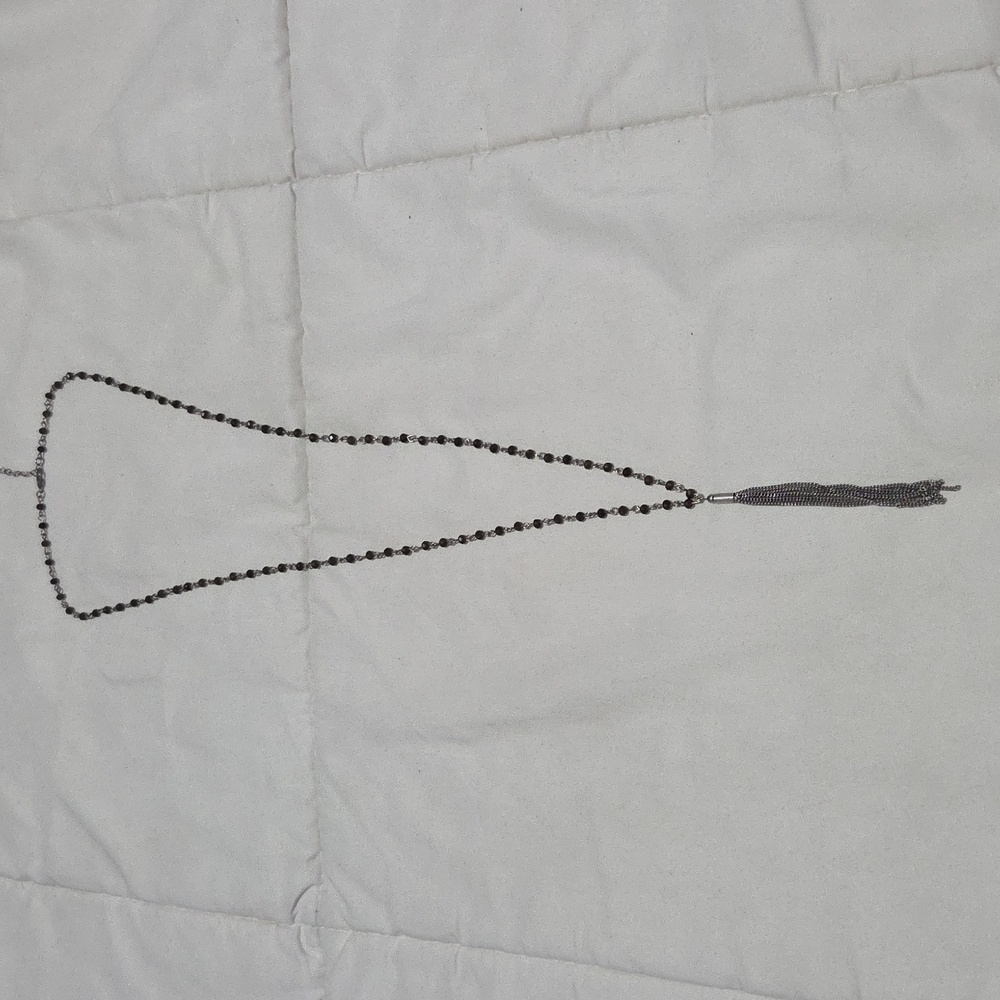 Black and Silver Chain Necklace